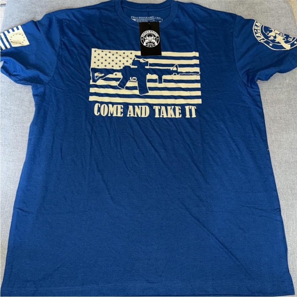 Peacemakers Come and Take It Gun Short Sleeve Shirt